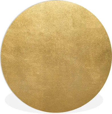 Produktbild von MuchoWow® Rundes Wandbild - Runde Bilder Goldener Hintergrund Ø 60 cm Kreis Wanddekoration Kunststoff - Wandkreis - Wandschmuck - Wand Kreis - Das Schlafzimmer - Die Bilder - Wandmalerei - Kunst für das Haus - das Plastik