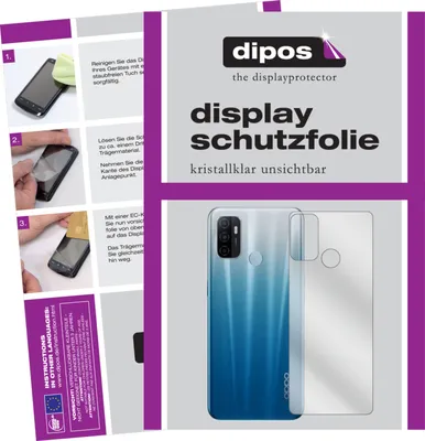 Produktbild von Schutzfolie für Oppo A53 (2020) Rückseite Display Folie klar Displayschutzfolie