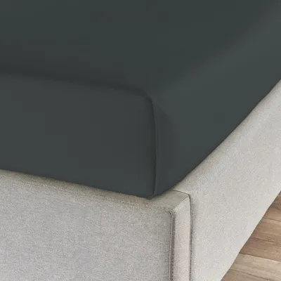 Produktbild von Traumschlaf Feinbiber Haustuch Bettlaken 220x260 cm anthrazit
