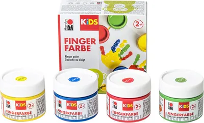 Immagine prodotto di Marabu KiDS vernice per dita 100 ml set da 4