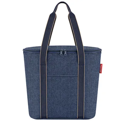 Produktbild von reisenthel thermoshopper, Isoliertasche, Einkaufstasche, Herringbone Dark Blue, 15 L, OV4113