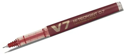 Image de PILOT BXC-V7-R-BG Stylo à bille roulante PILOT V7 Hi-Tecpoint, rechargeable, rouge