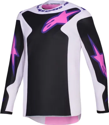 Image de Alpinestars Fluid Grid Motocross Jersey, noir/gris clair, S