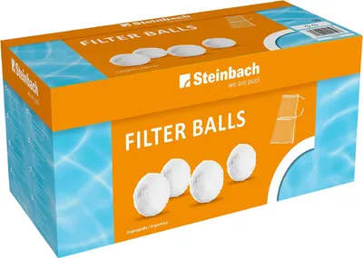 Produktbild von STEINBACH Filter Balls | 2100 g Pool Filterbälle für Sandfilteranlagen | Ersatz für Filtersand | hohe Filterleistung | langlebig & waschbar | energiesparend