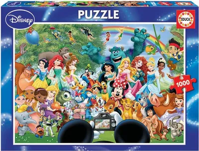 Immagine prodotto di Educa Puzzle 9216297 - Il meraviglioso mondo di Disney - puzzle da 1000 pezzi
