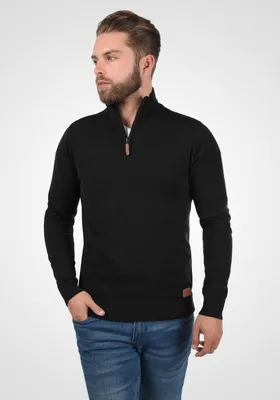 Produktbild von Blend BHRobin Herren Strickpullover Troyer Feinstrick Pullover mit Troyerkragen Rippbündchen Baumwollmischung Regular fit