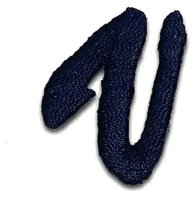 Produktbild von Buchstabe V 3.4x2.3cm: Alphabet Buchstaben Einzeln Auswählbar - Aufnäher, Bügelbild, Aufbügler, Applikationen, Patches, Flicken, Zum Aufbügeln