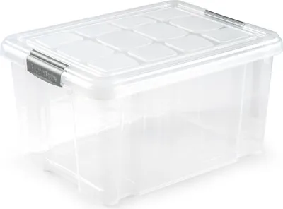 Produktbild von Plasticforte Lagerkasten - mit Deckel - 16L - 40 x 30 x 21 cm