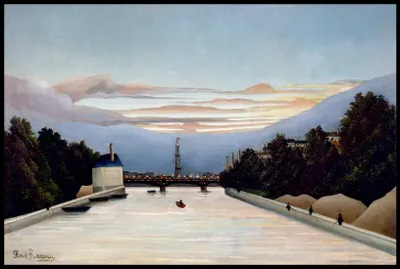 Produktbild von Plakat 91,5x61cm Der Eiffelturm, Rousseau Vintage für das Wohnzimmer