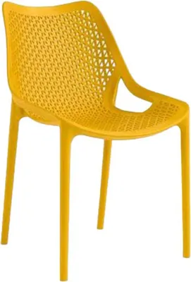 Image de Chaise de restaurant en POLYPROPYLENE jaune pour Exterieur
