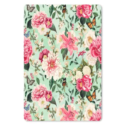 Obrázok produktu pre Podložka pod myš - Kvety - Hmyz - Jar - 18x27cm - Rohožka pod myš