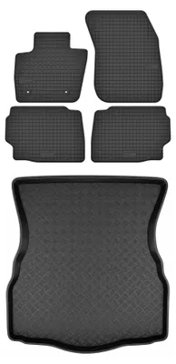 Obrázok produktu pre Gumové autokoberce SolidTread + vaňa kufra pre: Ford Mondeo MK5 2015-2020 hatchback 5 ks