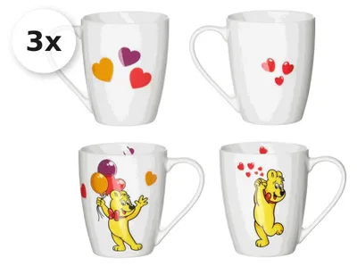Zdjęcie produktu dla Ritzenhoff & Breker Haribo Heart kubki 360 ml zestaw 6 sztuk