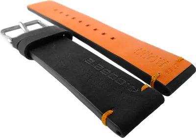 Produktbild von Hugo Boss Orange > Uhrenarmband 22mm Leder schwarz > 1550020