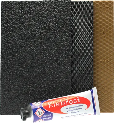Produktbild von Absatzreparatur SPAR-Set mir 30g Renia Klebfest Schuhkleber + 3 Absatzgummistücken - Schuhreparatur Schuhabsatz - Schuhe  reparieren |  Germany