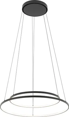 Immagine prodotto di Lampadario a LED CIRCOLO LED nero 35W, bianco caldo, 1200 lm, alluminio, dimensioni: 140x60x60 cm, IP20, Nowodvorski Lighting