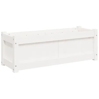 Immagine prodotto di vidaXL Fioriera bianca 90x31x31 cm in legno di pino massiccio