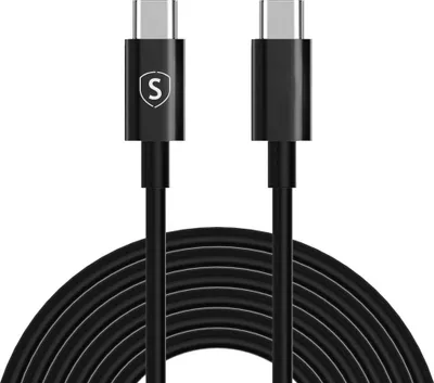 Produktbild von Schnellladekabel USB-C auf USB-C 60 W, 3 A, PD, 3 m - Schwarz
