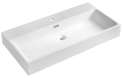 Produktbild von AQUATIC Waschtisch, Gussmarmor, 90x46cm, Weiß