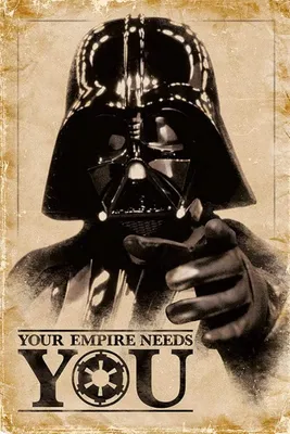 Produktbild von Pyramid Star Wars Your Empire Needs You Poster 61x91.5cm.