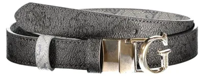 Produktbild von Damen Wendegürtel Blau/Schwarz mit Logo & Metallschnalle
