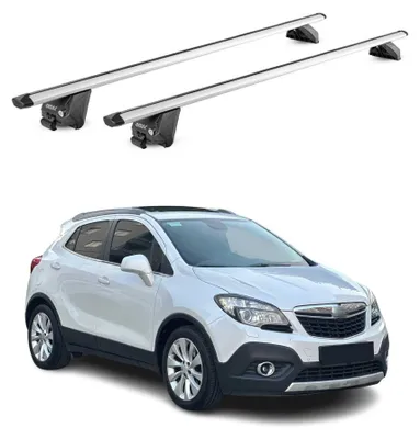 Produktbild von Dachträger Grundtäger für Opel Mokka \ Mokka X 2012-2019 100kg Alu Grau 2tlg ABE, KI-generiertes Bild
