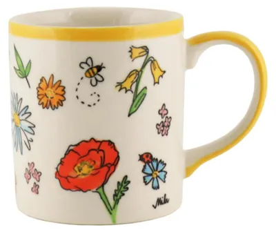 Produktbild von Mila Keramik-Becher Lovely Flowers