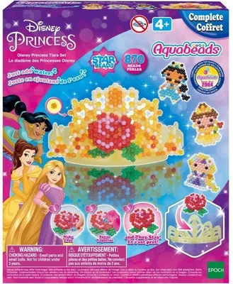 Produktbild von AQUABEADS Bügelperlen Set, Disney Prinzessinnen Diadem, Bastelset für Mädchen