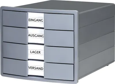 Produktbild von HAN Schubladenbox IMPULS KARMA A4/C4 geschlossene SchublLaden öko-grau