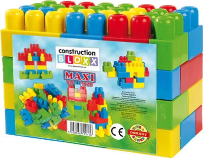 Produktbild von Dohany Maxi Bloxx Bausteine Steckbausteine Bauklötze 60 Stück 18M+