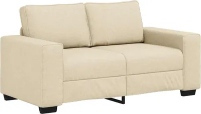 Produktbild von vidaXL 2-Sitzer-Sofa Creme 160x77x82 cm Stoff