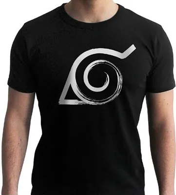 Produktbild von Naruto T-Shirt - Konoha Symbol (schwarz) M