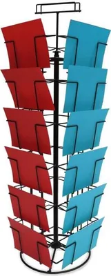 Produktbild von Thekenpostkartenständer; 24 Fächer; 180 x 130mm