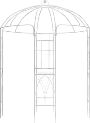 Obrázek produktu pro Pavilonový oblouk s růžemi - pergola - kov odolný proti povětrnostním vlivům - elegantní zahradní dekorace v přírodě