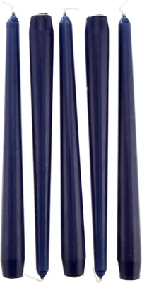 Productafbeelding van 50 kandelaars Ø 2,2 x 25 cm, donkerblauw