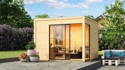 Produktbild von Karibu Gartenhaus Frisco naturbelassen