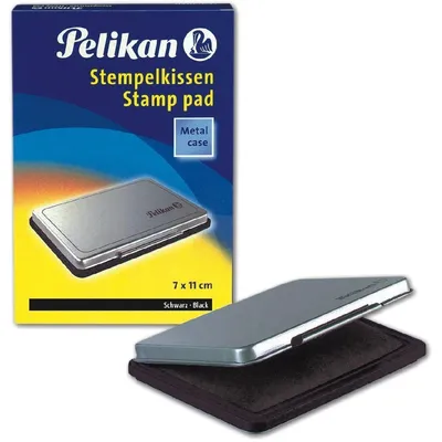 Immagine prodotto di Pelikan® 331777 Stempelkissen 2 - 110 x 70 mm, schwarz getränkt