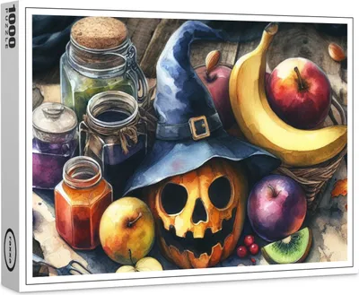 Produktbild von raxxa Premium-Puzzle "Halloween KI 1", 1000 Teile