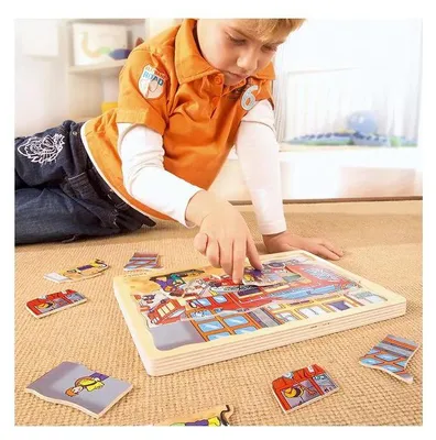 Image de Beleduc Layer Puzzle Pompiers