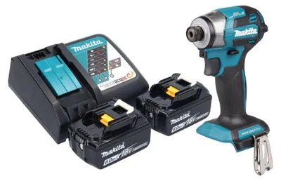 Image de Makita DTD 173 RG Clé à choc sans fil 18 V 180 Nm 1/4" Brushless + 2x batterie 6,0 Ah + chargeur