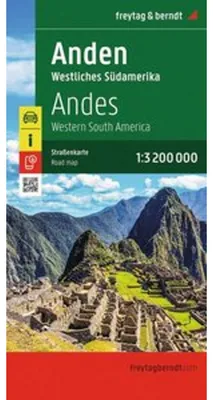 Image de Les Andes - Amérique du Sud occidentale, carte routière au 1/3 200 000, freytag & berndt
