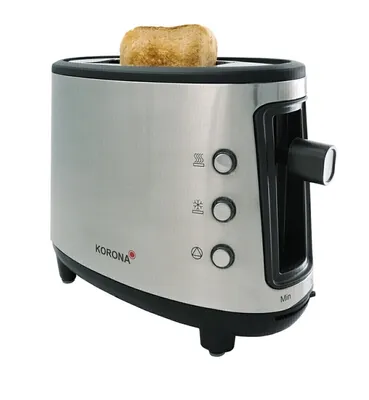 Produktbild von Korona 21304, 1 Scheibe(n), Schwarz, Edelstahl, Tasten, 550 W
