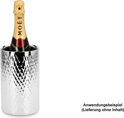 Produktbild von Wein-/Sekt Flaschenkühler Rautenmuster (H) 20 x (Ø) 12 cm