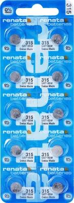 Produktbild von 10x RENATA Uhrenbatterie 315 für Armbanduhr Knopfzelle SR 716 V315 SR716SW