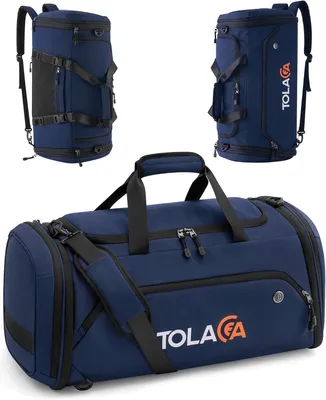 Productafbeelding van Sporttas met uitbreidbare capaciteit, 54-72 liter, met schoenvak en compartiment voor een drinkzak, geschikt voor fitness en reizen