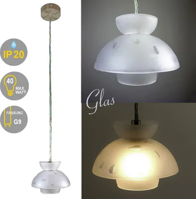 Produktbild von Pendelleuchte Drops Halogen Lampe moderne Hängeleuchte Deckenleuchte Halogen