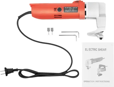 Obrázok produktu pre Elektrické nožnice na plech – AC 220 V – rez 1,5 mm nerezová oceľ – rez 2,5 mm mäkká oceľ – na práce s plechom a karosériou – farba žltá