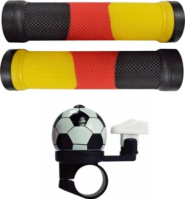 Produktbild von Point Fahrradgriffe Ø22mm Lenkergriffe + für Mini Fahrrad Klingel Glocke Deutschland, Herstellernummer:POINT09022601_griffe, Auswahl:nur Lenkergriffe