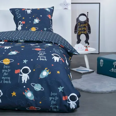 Zdjęcie produktu dla Pościel dla dziecik kosmos ASTRONAUT, 100% bawełna, 140 x 200 cm