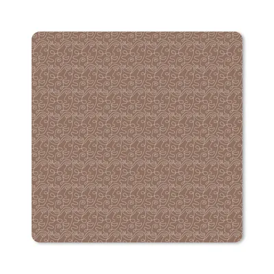 Produktbild von MuchoWow® Mauspad Mousepad Gesicht - Abstrakt - Muster 30x30 cm - Mousepads - Maus Mat - Pad - Mausunterlage - Gaming
